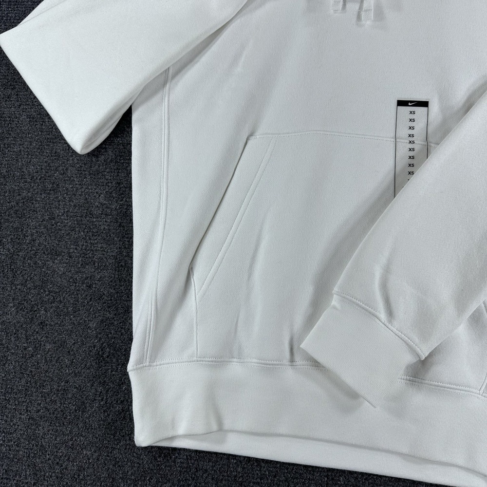 Nike Sportswear Club Fleece Pullover White Hoodie Men's Sz XS (BV2654 100) - Picture 8 of 16